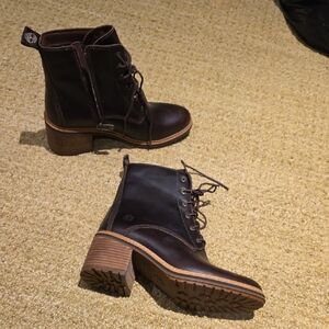 Women's Brown Leather Ankle Boots